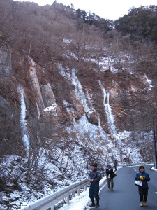 中津峡・出合「氷の滝」