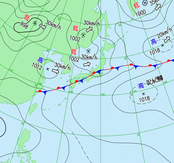 気象庁天気図