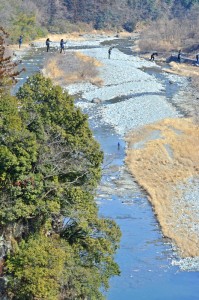 荒川の上をスカイウオーク